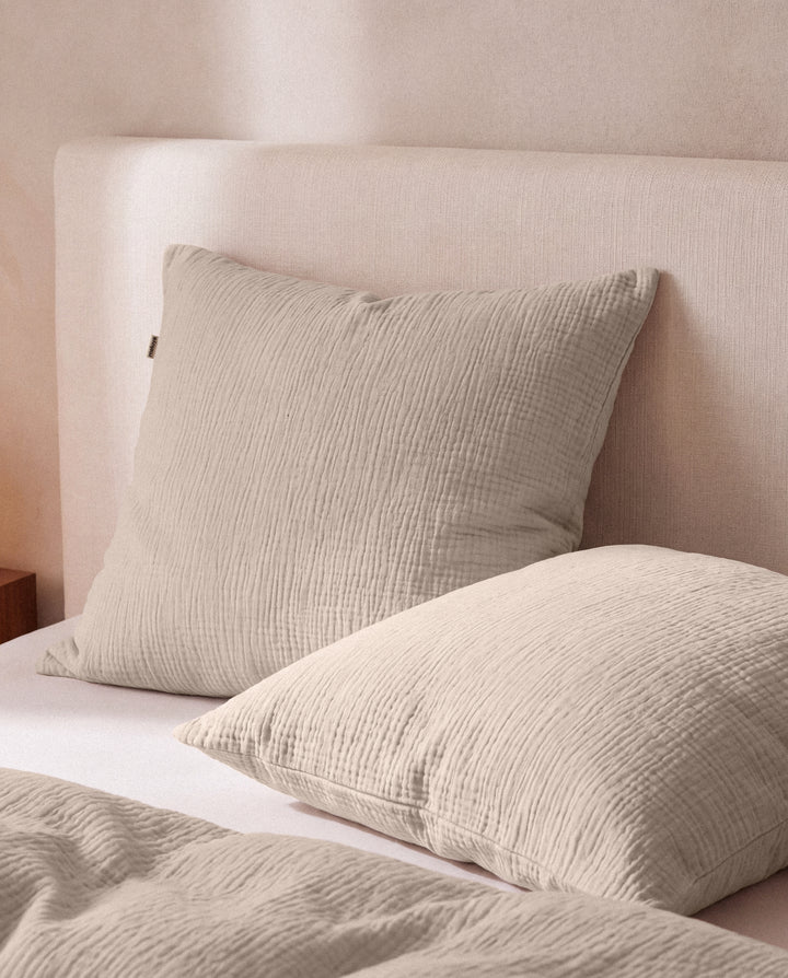 Meluya Musselin Kissenbezug 100% Baumwolle, 8 Farben - 28 % günstiger mit Code